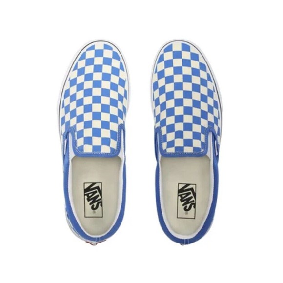 Vans Classic Slip On Checkerboard Nebulas Blue Size 5.5 Mens & 7 Women’s - Picture 1 of 5